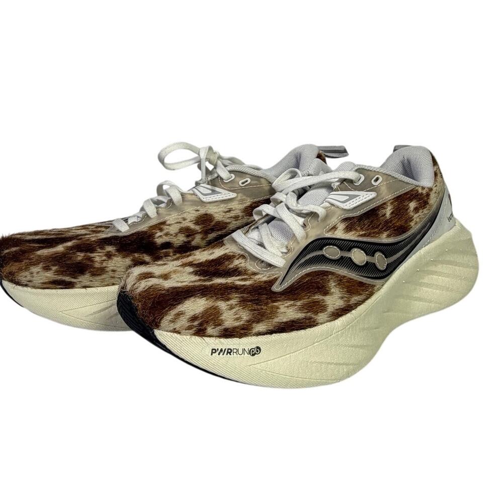 Saucony Women’s Endorphin Shift 3 Runshield Cow Print Running Shoes Size 9